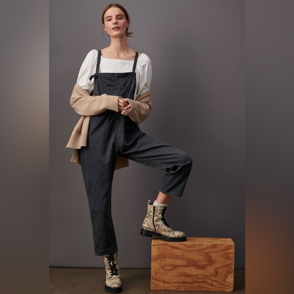 Anthropologie by Pilcro Gray Everyday Overalls